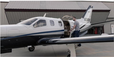 Remote Hangar Door airplane